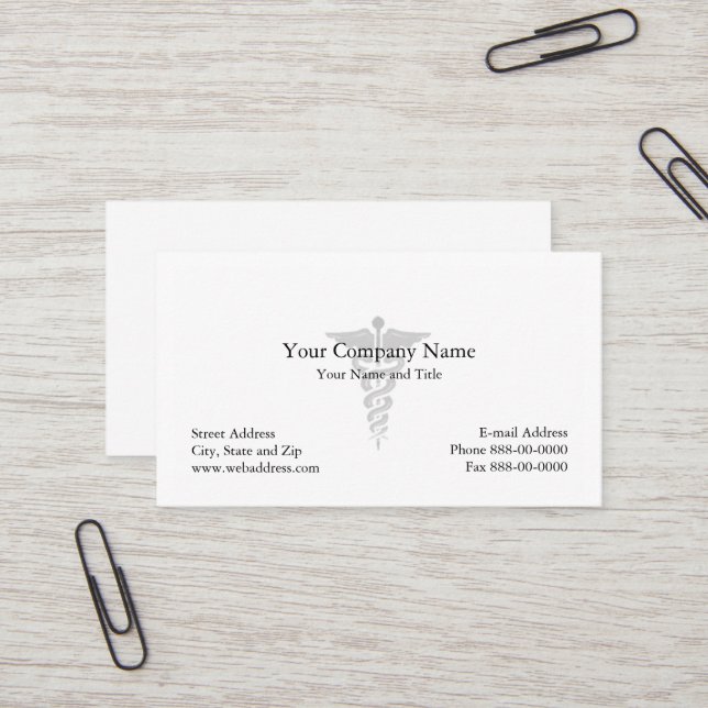 Tarjeta de visita del médico (Anverso/Reverso In Situ)