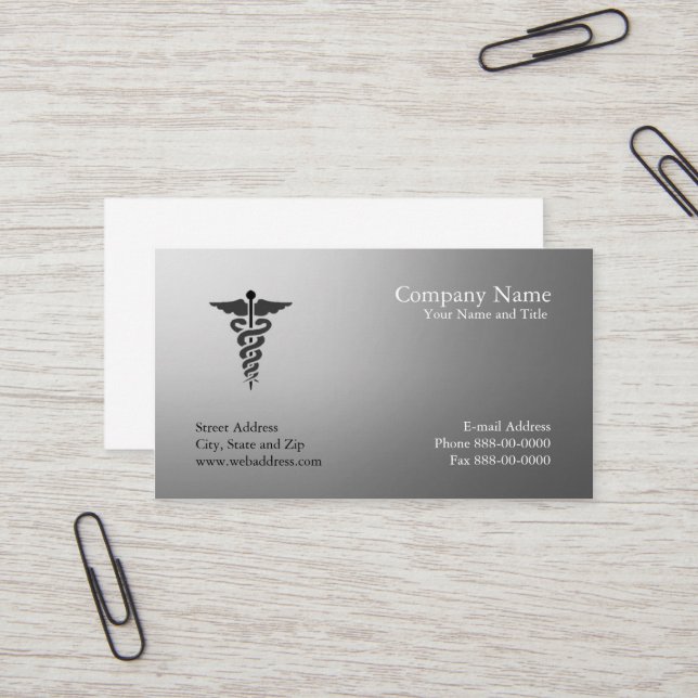 Tarjeta de visita del médico (Anverso/Reverso In Situ)