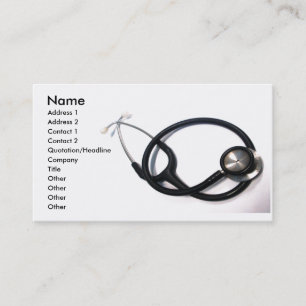 Tarjeta de visita del médico