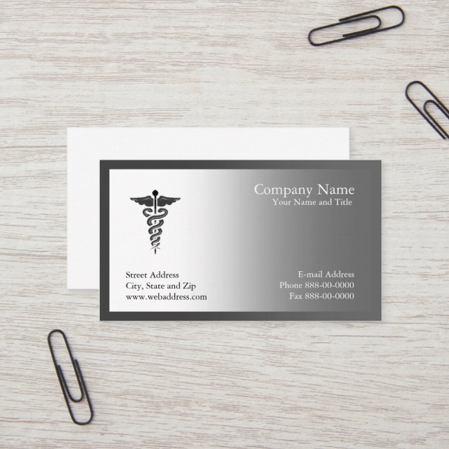 Tarjeta de visita del médico (Anverso/Reverso In Situ)