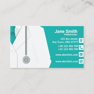 Tarjeta de visita del médico