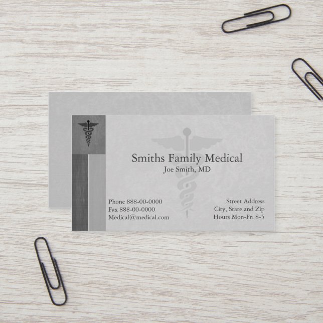 Tarjeta de visita del médico (Anverso/Reverso In Situ)