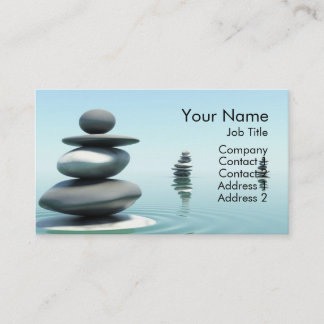 Tarjeta de visita del mediodía de los ZENES Stone