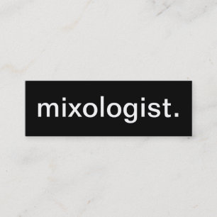 Tarjeta de visita del Mixologist