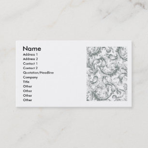 TARJETA DE VISITA DEL MODELO DE LA VOLUTA