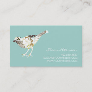 Tarjeta de visita del modelo del pájaro