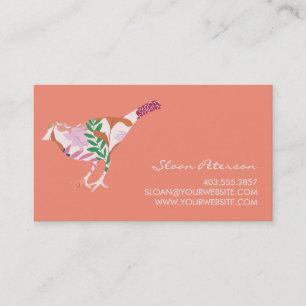 Tarjeta de visita del modelo del pájaro