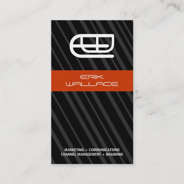 Tarjeta de visita del monograma (Anverso)