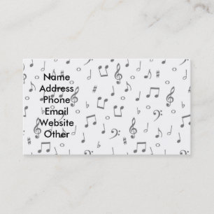 Tarjeta de visita del músico