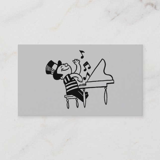 Tarjeta de visita del músico (Anverso)