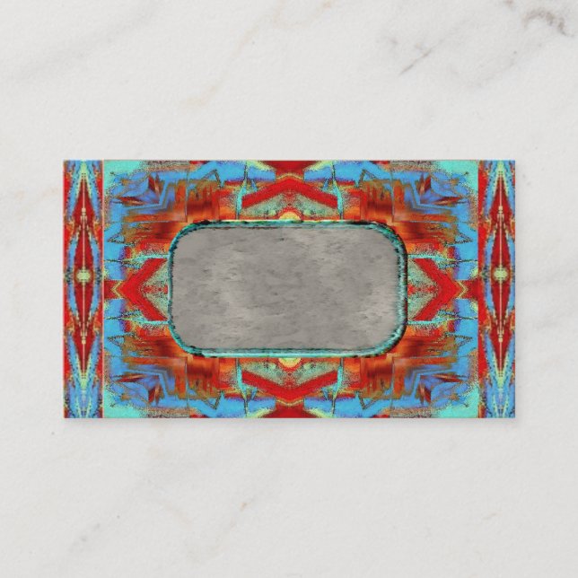 tarjeta de visita del nativo americano (Anverso)