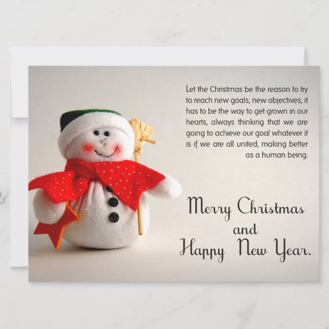Tarjeta de visita del navidad (Anverso)