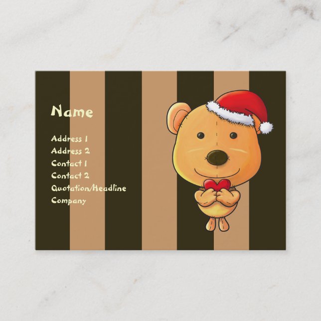 Tarjeta de visita del navidad (Anverso)