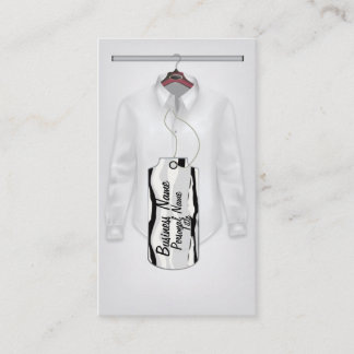 Tarjeta de visita del negocio de la ropa