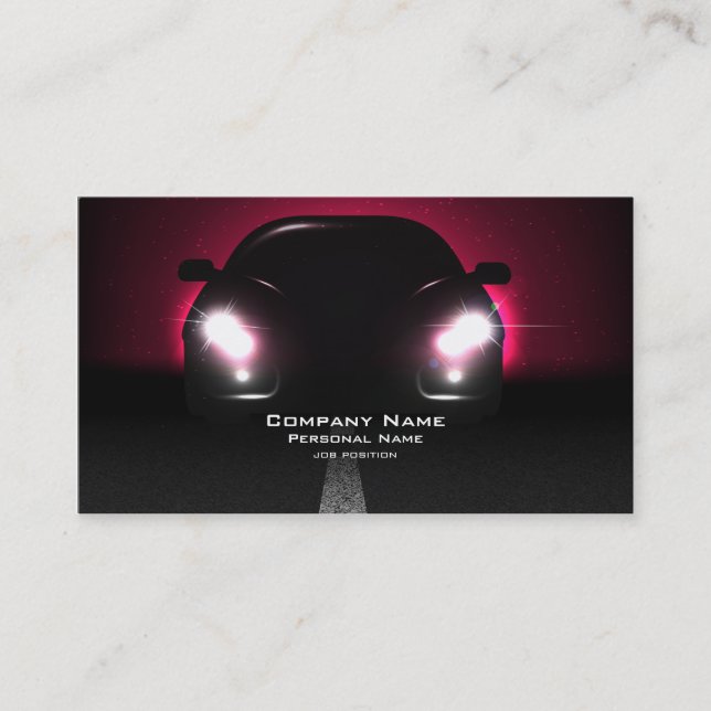 Tarjeta de visita del negocio del coche (Anverso)