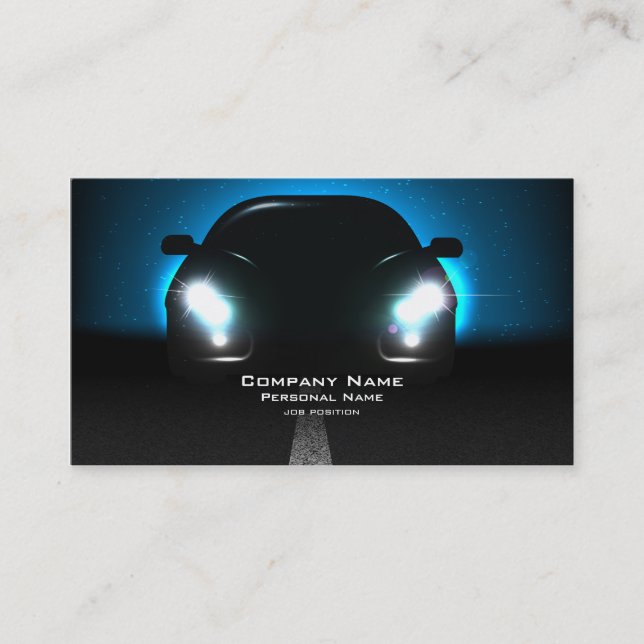 Tarjeta de visita del negocio del coche (Anverso)
