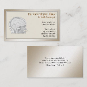 Tarjeta de visita del neurólogo