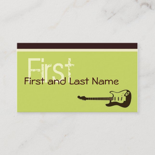 Tarjeta de visita del niño del rollo de la roca n (Anverso)