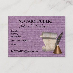 Tarjeta de visita del NOTARIO PÚBLICO