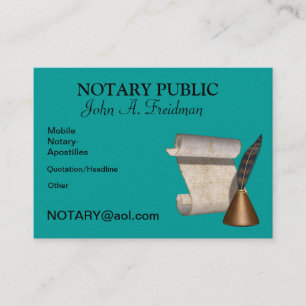 Tarjeta de visita del NOTARIO PÚBLICO
