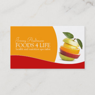 Tarjeta de visita del nutricionista