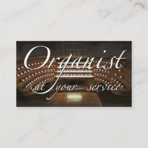 Tarjeta de visita del organista (órgano europeo)