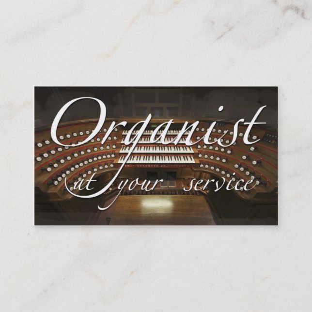 Tarjeta de visita del organista (órgano europeo) (Anverso)