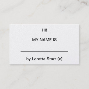 Tarjeta de visita del ORO