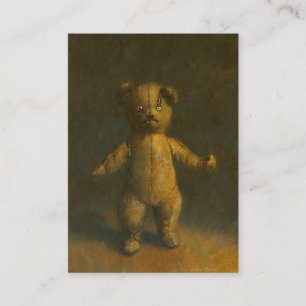 Tarjeta de visita del oso de peluche del zombi