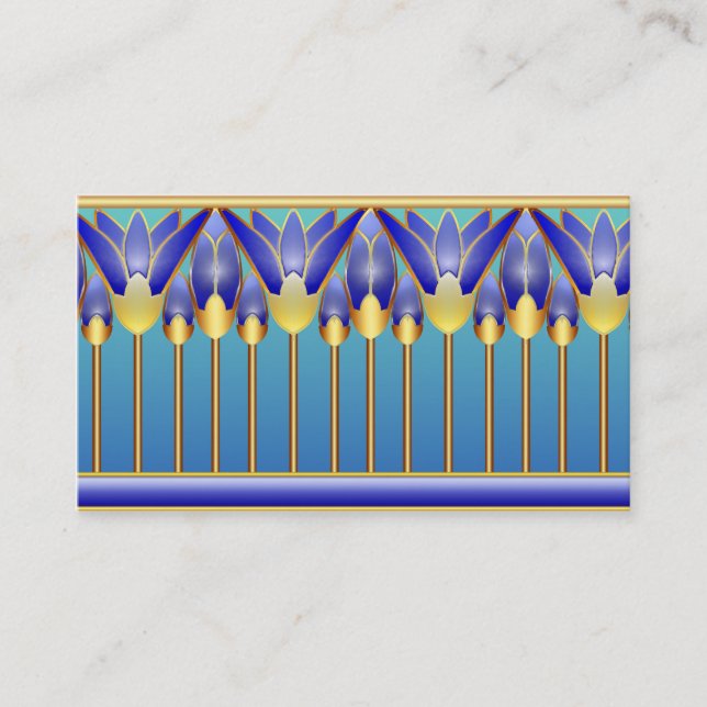 Tarjeta de visita del palacio de Lotus (Anverso)