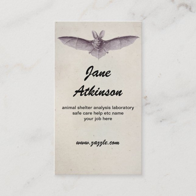 tarjeta de visita del palo (Anverso)