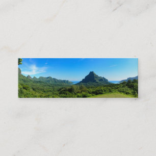 Tarjeta de visita del panorama de Moorea