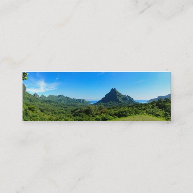 Tarjeta de visita del panorama de Moorea (Anverso)