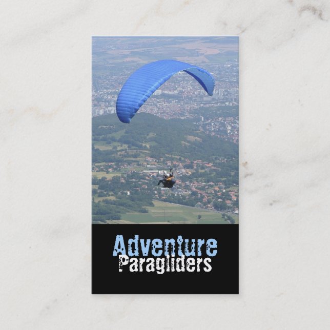 Tarjeta de visita del Paragliding (Anverso)