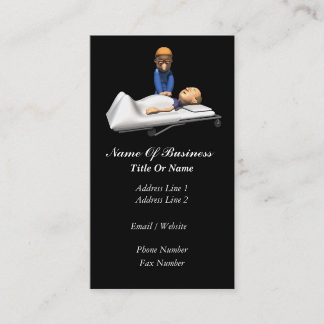 Tarjeta de visita del paramédico (Anverso)