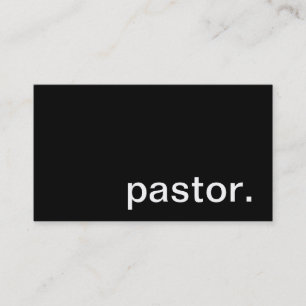Tarjeta de visita del pastor