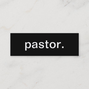 Tarjeta de visita del pastor