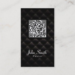 Tarjeta de visita del pastor del código del