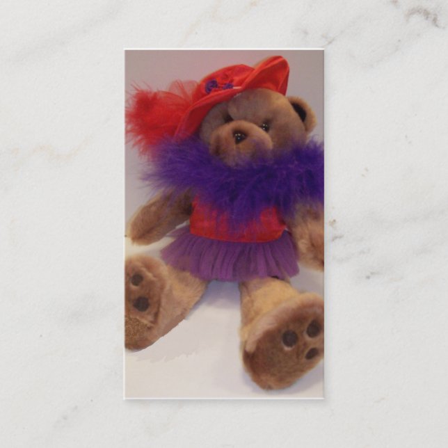 TARJETA DE VISITA DEL PELUCHE DE RED HAT (Anverso)