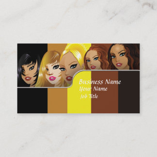 Tarjeta de visita del peluquero del salón de pelo