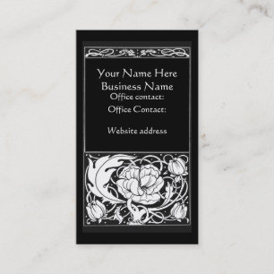 Tarjeta de visita del Peony de Beardsley