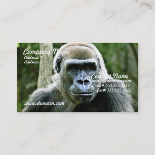 Tarjeta de visita del perfil del gorila