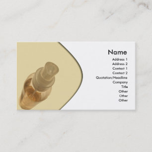 Tarjeta de visita del perfume