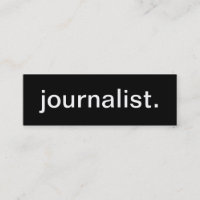 Tarjeta de visita del periodista