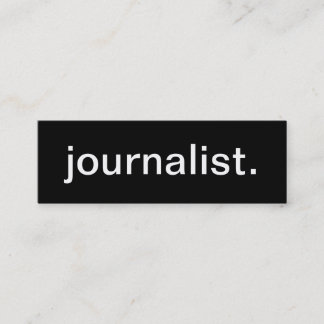 Tarjeta de visita del periodista