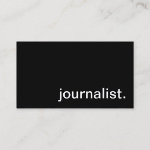 Tarjeta de visita del periodista
