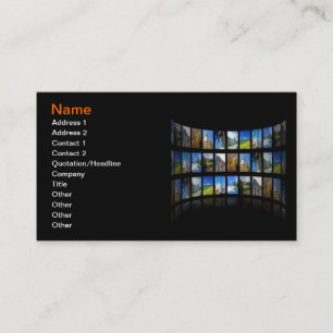 Tarjeta de visita del periodista fotográfico