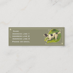 Tarjeta de visita del perro de caza