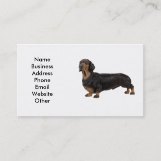 Tarjeta de visita del perro del Dachshund
