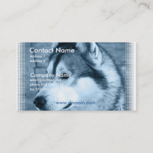 Tarjeta de visita del perro del Malamute de Alaska